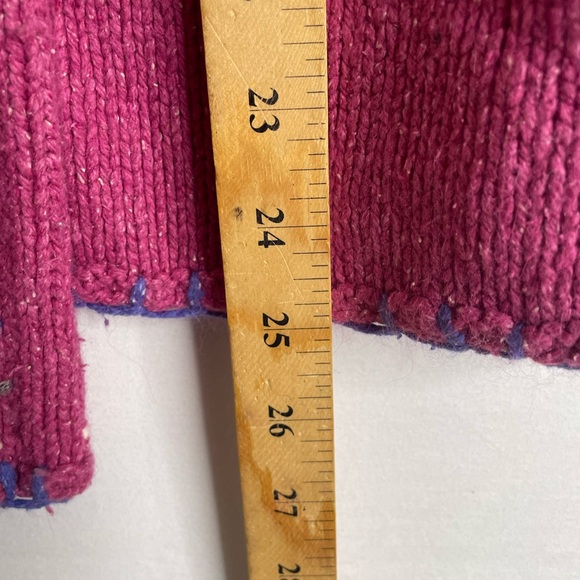 Nomadic Traders Women's Size Larger Neck Sweater Silk Nylon Angora Pink 103 - Picture 4 of 7